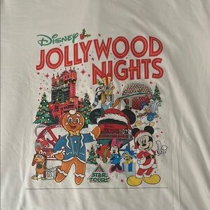 Disney Jolly Wood Nights White Graphic Tee
